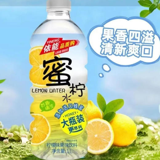【饮料】依能 柠檬味乳酸菌饮料果味饮料 1L/瓶 商品图0