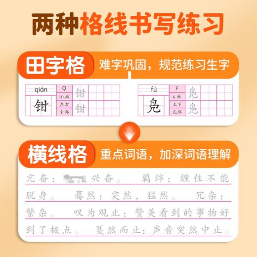 初中语文同步字帖  八年级  下册 商品图4