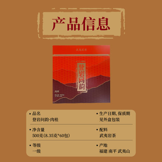 武夷瑞芳｜登岩问韵｜肉桂500g礼盒装 商品图4