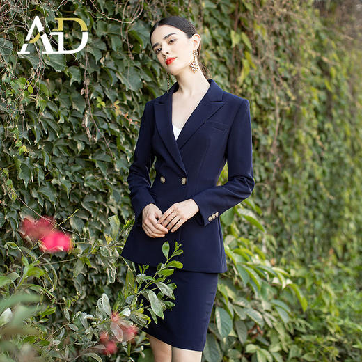 AD高端职业套装女总裁范西装时尚气质公务员面试女装商务经理套裙 商品图1