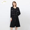 AD财阀千金重工小香风套装裙女冬季气质黑色短外套粗花呢连衣裙 商品缩略图2