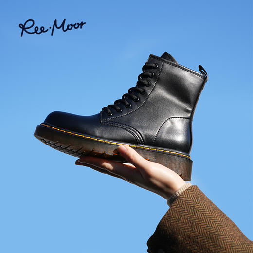 REEMOOR睿慕丨2025年秋冬时尚简约英伦风马丁靴R1L352 商品图4