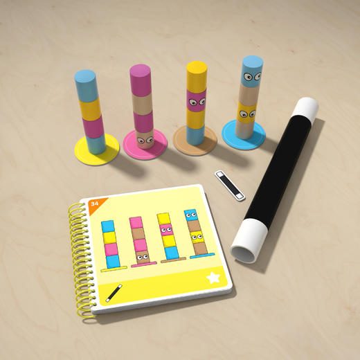 HABA 阿曼达的羊驼 逻辑游戏 桌游 适合7岁+ 排序游戏 观察推理 手眼协调 德国品牌-2011825001 商品图2