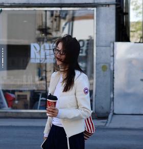 Canada goose 加拿大鹅HyBridge Wide Quit 6506W 女款立领针织袖羽绒服（EJ）