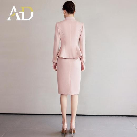AD独特绝美套装春装名媛范两件套2024新款加厚毛呢小香风职业正装 商品图4