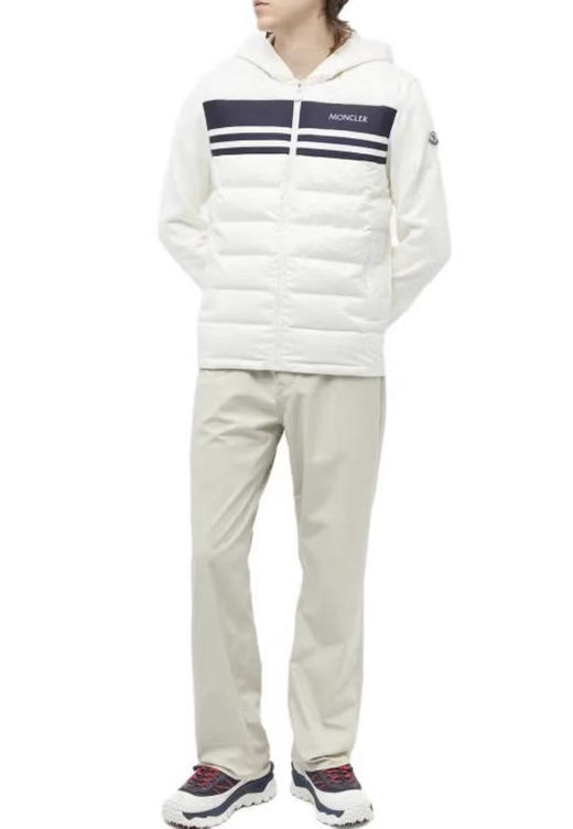 蒙口 撞色条纹 羽绒卫衣 男女同款。自己备注号码颜色 商品图3