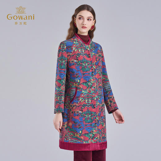 【云龙绞纹】【香云纱】乔万尼重磅外套复古气质贵气大衣EI4A693 商品图1