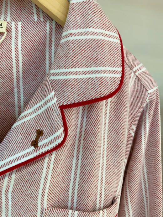 松植屋秋冬女款《奇趣狗》加厚磨毛绒布长袖睡衣套装100%全棉绒布家居服 商品图2