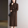 CC流苏高级感连衣裙冬季配大衣的裙子气质长款显瘦漂亮毛衣裙好看厚 商品缩略图0
