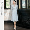 FUYAO扶摇/翩然心动/人丝提花连衣裙女国风西装裙清冷松弛感穿搭 商品缩略图3