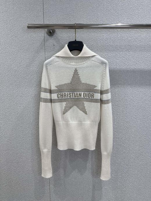 迪奥 25Fw早秋新款 阿尔卑斯系列星星字母提花针织衫(DQJ) 商品图9