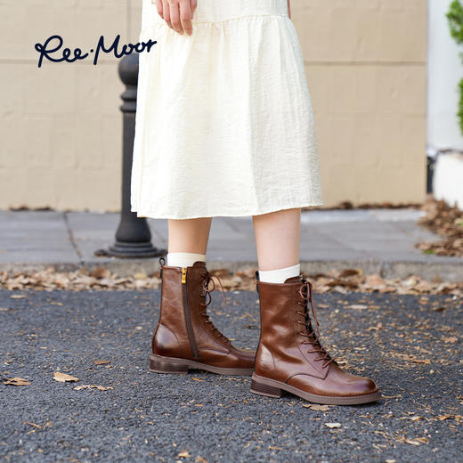 REEMOOR睿慕丨2025年秋冬幻境部落酷帅风马丁靴R1L409 商品图6