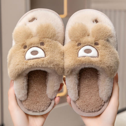 🔥谁能拒绝这只超可爱兔子暴击！😍【成人款女款-2757-始源 （亲子款）超柔兔子家居棉拖】萌化你的冬天！💯多款治愈色系可选!承包你整个冬天的可爱与温暖 商品图6