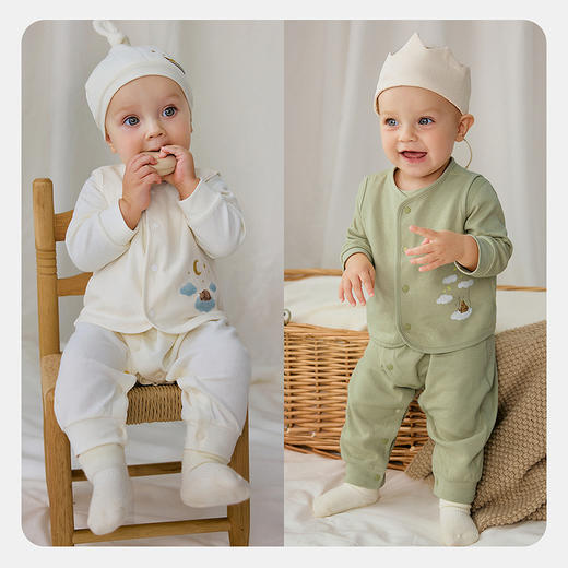 【纯棉】迷你巴拉巴拉婴儿马甲宝宝新生儿衣服亲肤透气柔软北欧风 商品图2