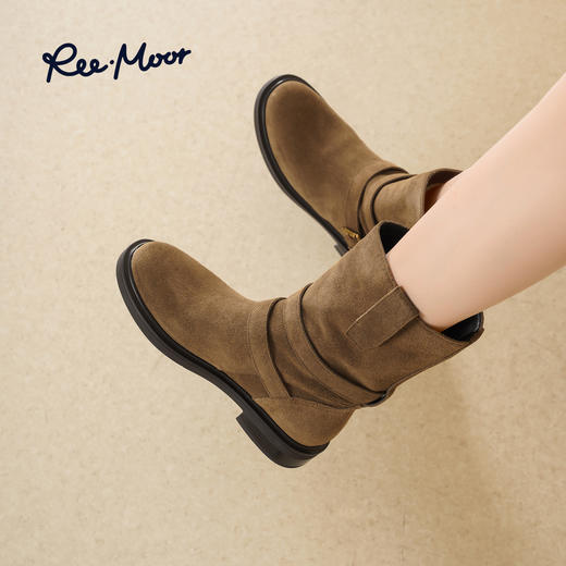 REEMOOR睿慕丨2025年秋冬新款西部靴美拉德氛围感 商品图3
