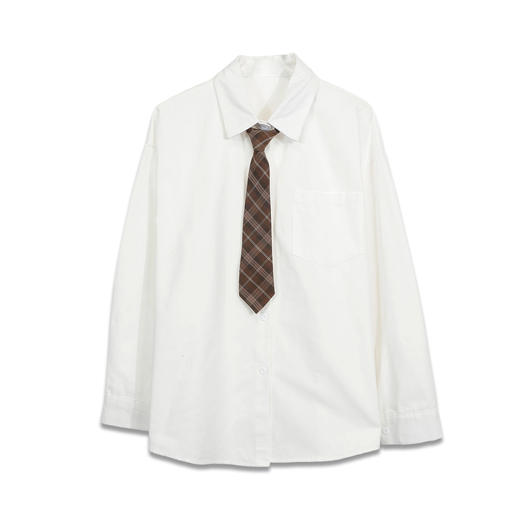 加厚磨毛学院衬衫配领带-纪念日百货门店同款167293280 商品图4