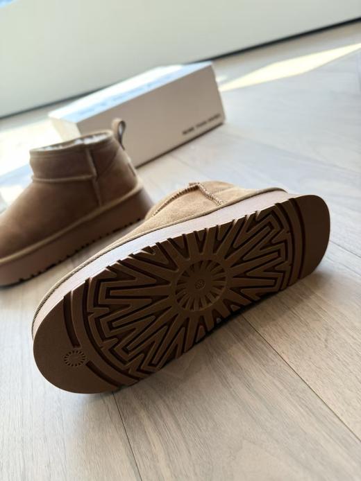 正品“星期六”冬季真皮真羊毛厚底雪地靴 商品图12