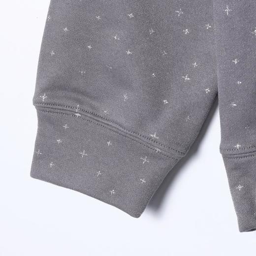 WY1248SDSA男士秋冬新款痞帅男装潮牌洒金满印十字印花抽绳连帽卫衣百搭 商品图4