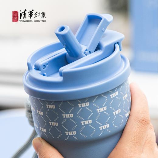 清华文创简约便携咖啡杯蓝色款 商品图7