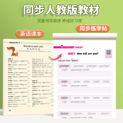 小学英语同步字帖 六年级  下册 商品图3