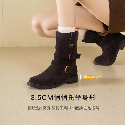 REEMOOR睿慕丨2025年秋冬新款西部靴美拉德氛围感 商品图10