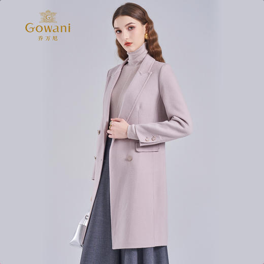 【羊绒】乔万尼羊毛羊绒大衣女秋冬新款西装设计外套ET4A876 商品图1