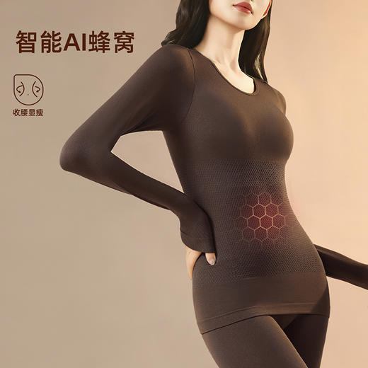 热卖款！！【宁做“腰精”不做“腹婆”】新款女士磨毛塑形美体提臀保暖衣套装  隐藏肉肉保暖衣 加厚保暖 保湿抗静 商品图3