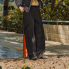 森马休闲裤男冬季加绒宽松直筒裤2025新款拼接时尚户外长裤子黑色 商品缩略图1