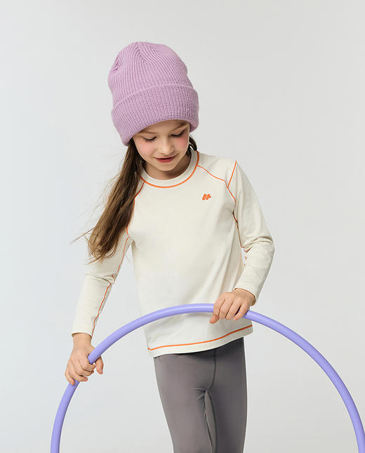 【春上新】8楼爱慕儿童Aimer Kids女孩软壳衣轻暖圆领上衣AK381K091，吊牌价289元 商品图3