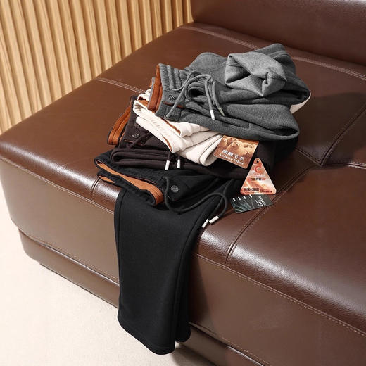 意奢高端！绵羊毛+醋酸高端~秋冬男士高级感老钱风舒适休闲裤！ 商品图0