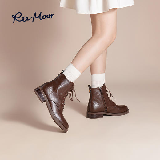 REEMOOR睿慕丨2025年风行部落复古潮酷马丁靴R1L404 商品图11