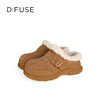 Dfuse迪芙斯2025冬季新款户外风雪地靴毛绒低帮大头勃肯靴DFD4110127 商品缩略图3