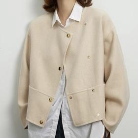 洋气百搭 廓形羊绒羊毛外套