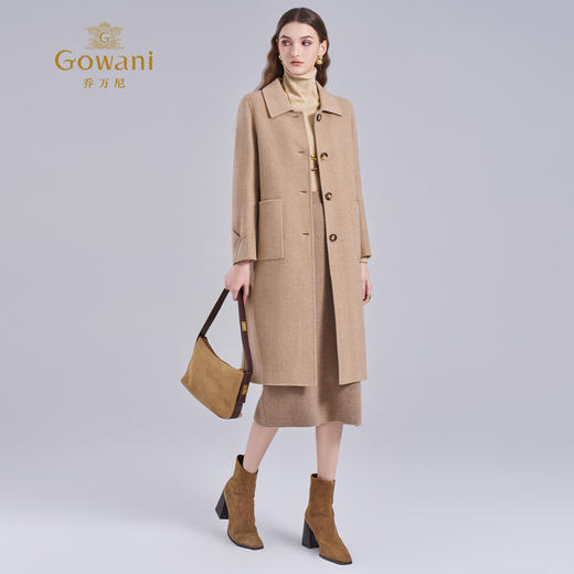 【羊绒】乔万尼羊毛大衣女秋冬高级感新款呢子外套ET4A830 商品图3