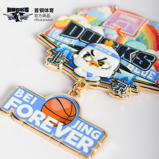 【官方正版】北京首钢俱乐部 | 创意队徽金属冰箱贴可爱霹雳鸭 商品图2