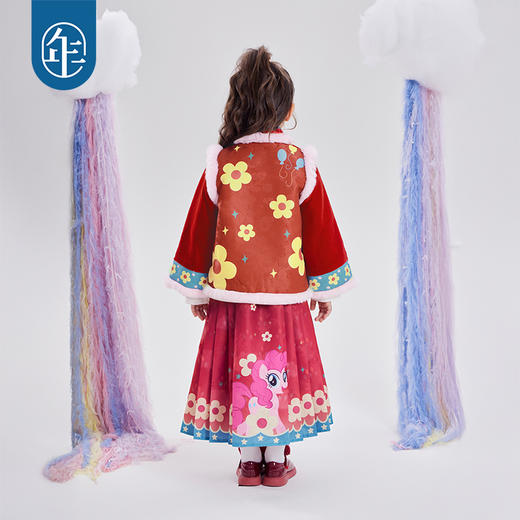 小马宝莉联名年衣童装中式套装女童秋冬新款加厚小马宝莉中式套装 商品图4