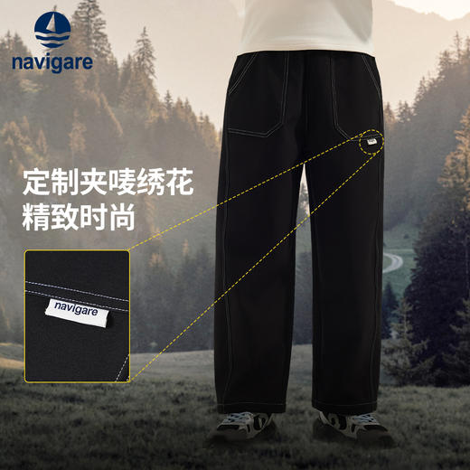 【防水加绒软壳裤】【140-175】【纳维凯尔】意大利小帆船男童加绒休闲裤 商品图3