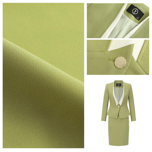 AD无领西装外套女长袖西服套装春秋高端珠宝酒店工作服空姐制服 商品图4