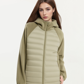 YKYB黄子韬 轻薄排骨羽绒服针织拼接简约百搭冬季保暖外套