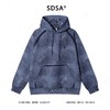 WY1243SDSA秋冬新款痞帅男装潮牌扎染织带刺绣标抽绳连帽卫衣百搭时尚 商品缩略图1