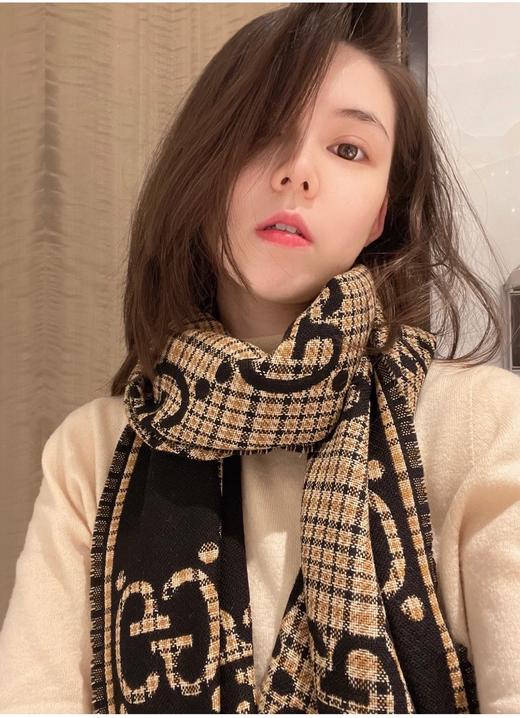 古驰 经典提花大G字母围巾（DSX） 商品图5