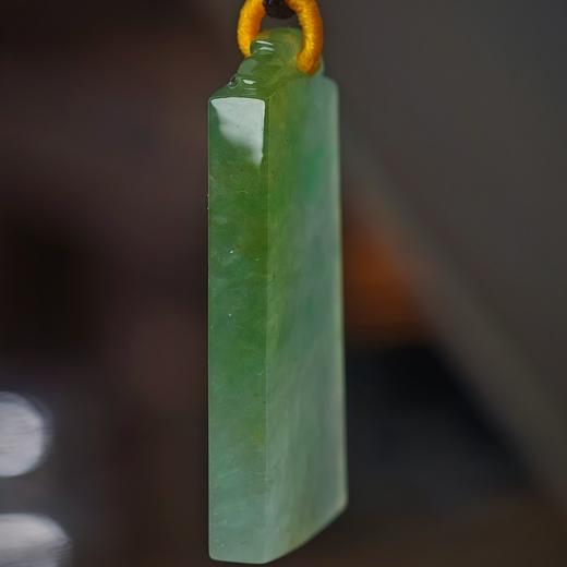 黄加绿翡翠平安无事牌 商品图2