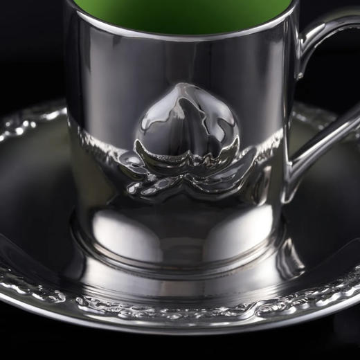 喜行乐/福禄桃咖啡杯碟组合 银 商品图4