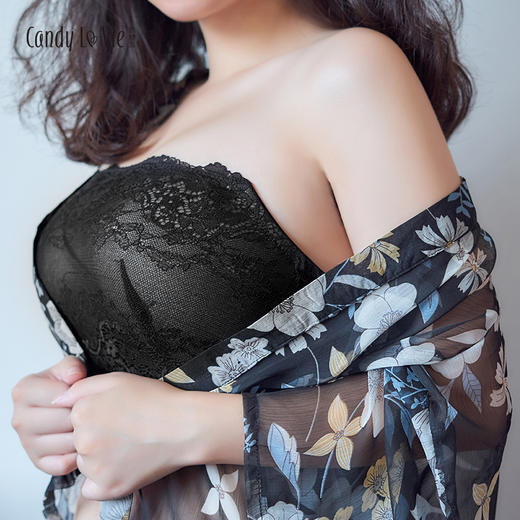 奶糖派无肩带内衣2019年即将上新敬请期待 防滑抹胸防走光文胸 商品图0