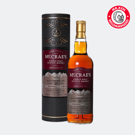 亨特梁-布莱尔·阿苏（Blair Athol）1995-24年雪莉单桶单一麦芽苏格兰威士忌 商品图4