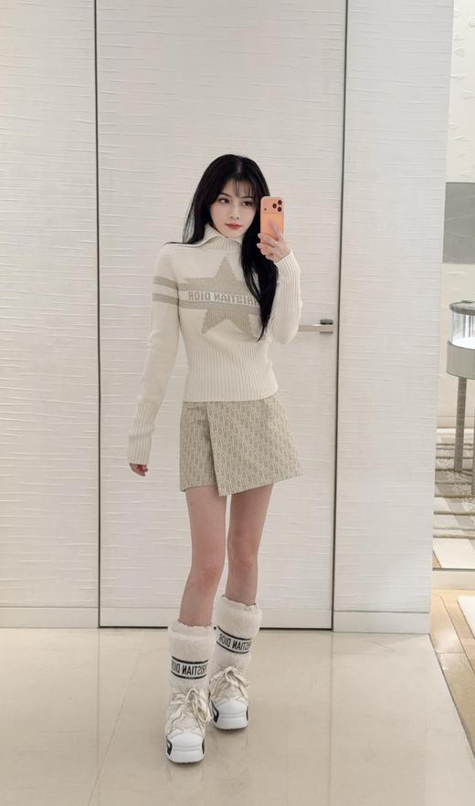 迪奥 25Fw早秋新款 阿尔卑斯系列星星字母提花针织衫(DQJ) 商品图5