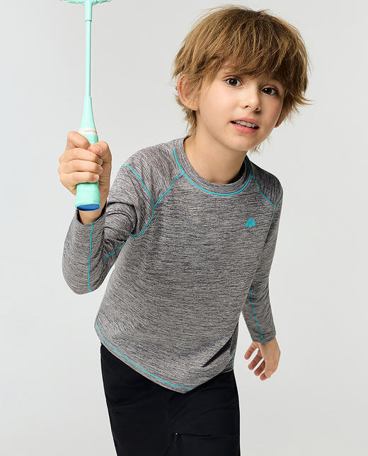 【春上新】8楼爱慕儿童Aimer Kids男孩软壳衣轻暖圆领上衣AK281K091，吊牌价289元 商品图3