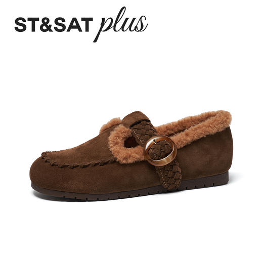 星期六复古编织风加绒保暖勃肯鞋SSD4111548 商品图8