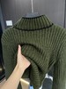 秋冬新款长袖高领设计感短款针织衫 商品缩略图5