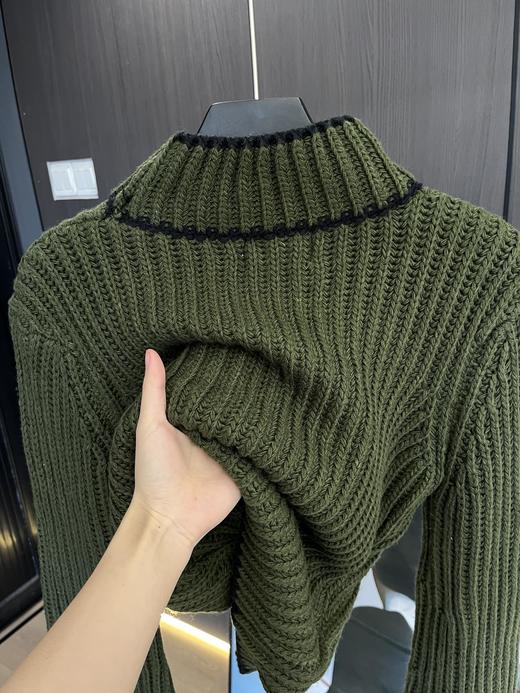 秋冬新款长袖高领设计感短款针织衫 商品图5